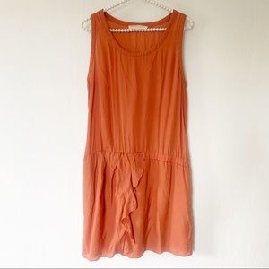 Vanessa Bruno Athe Silk Ruffle Silk Mini Dress